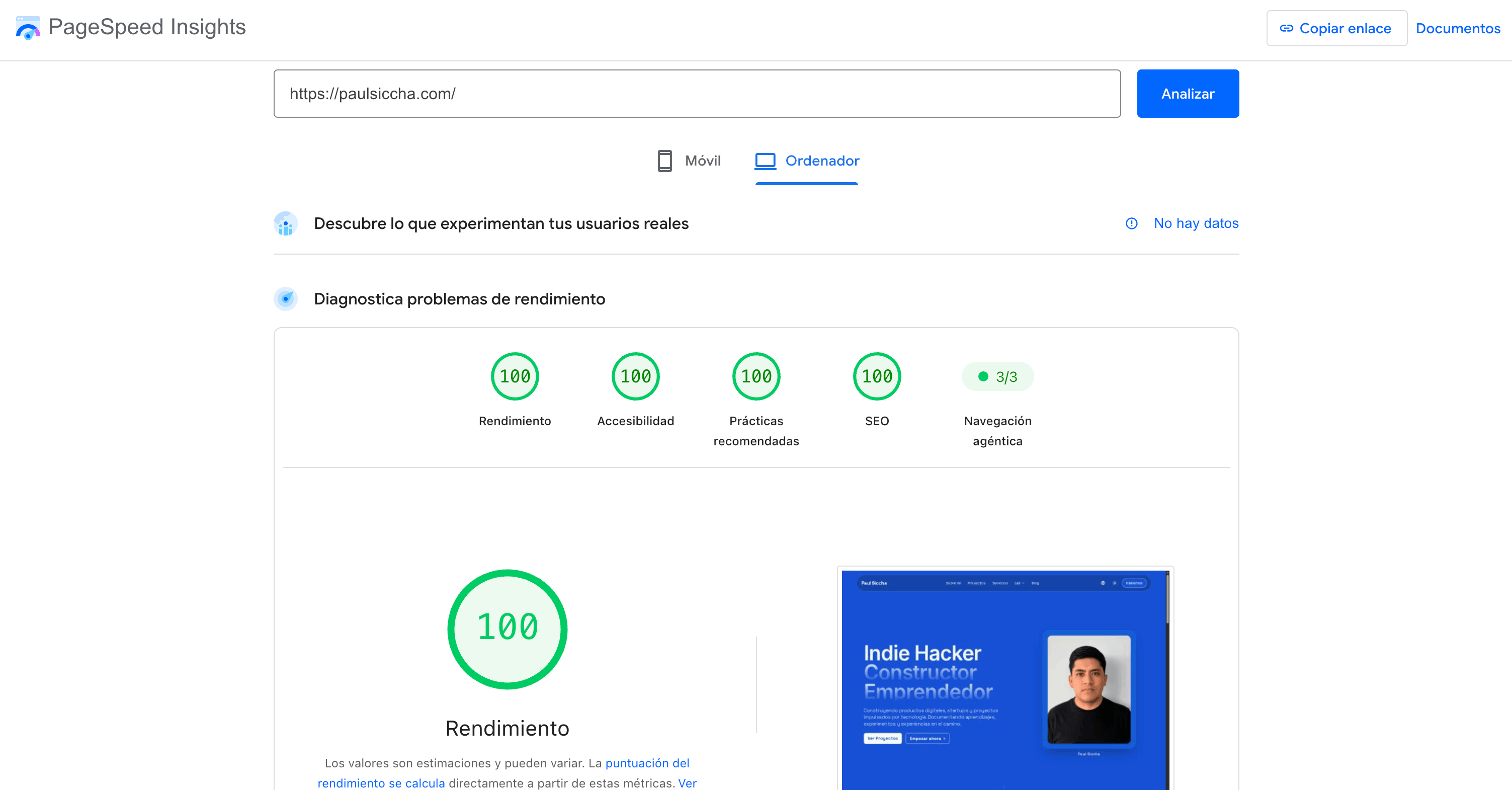Pagespeed Insights